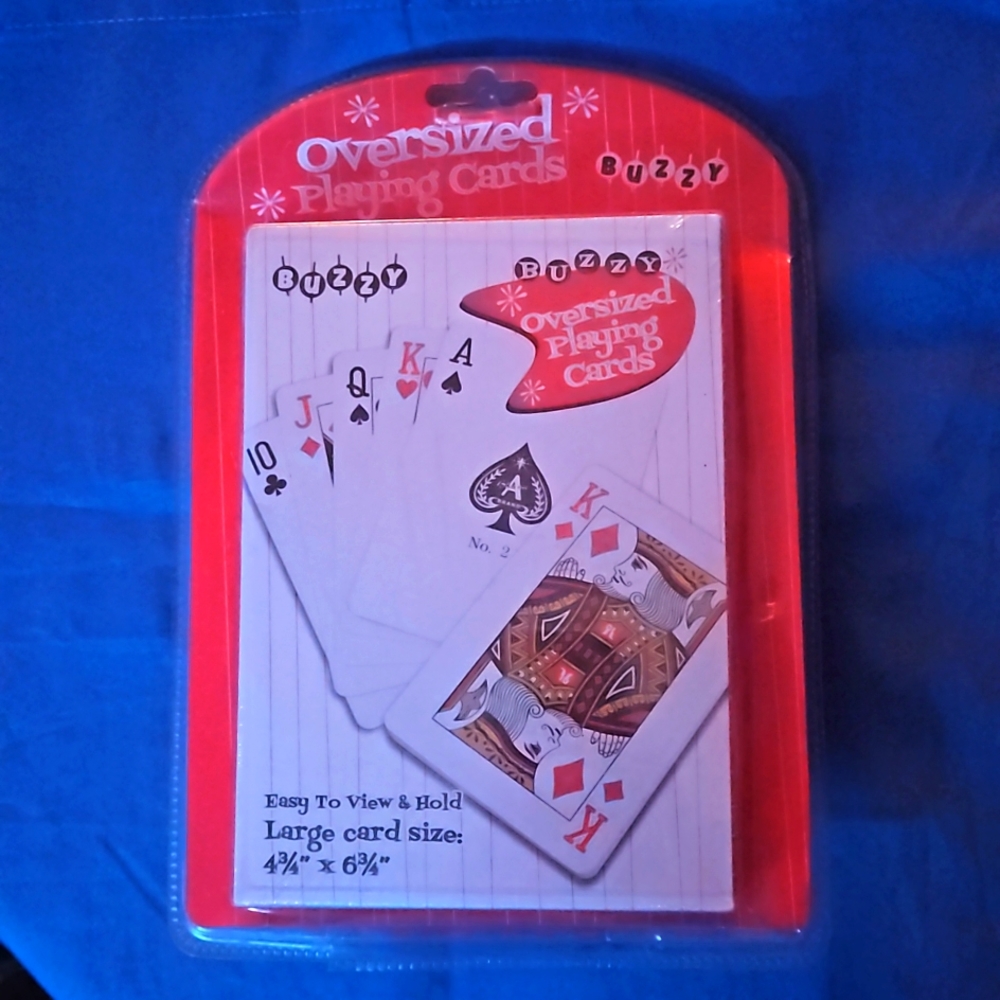 Oversized Deck of Playing Cards New In Package 5x7 Gag Gift, Pink Elephant